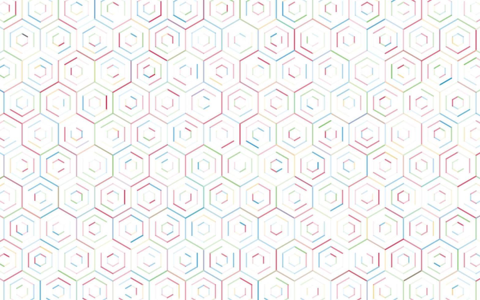fondo de banner hexagonal 3d blanco creativo vector