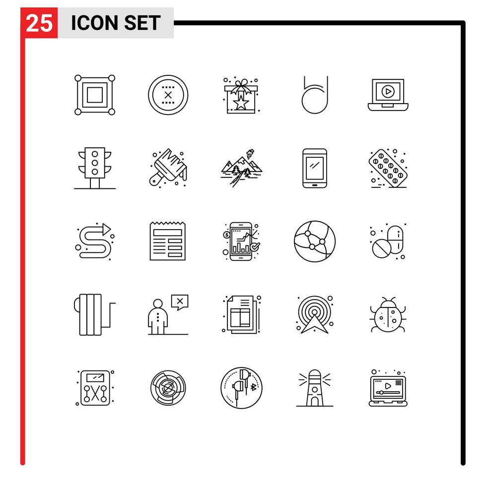 Line Pack of 25 Universal Symbols of crypto currency coin interface bit deal star Editable Vector Design Elements