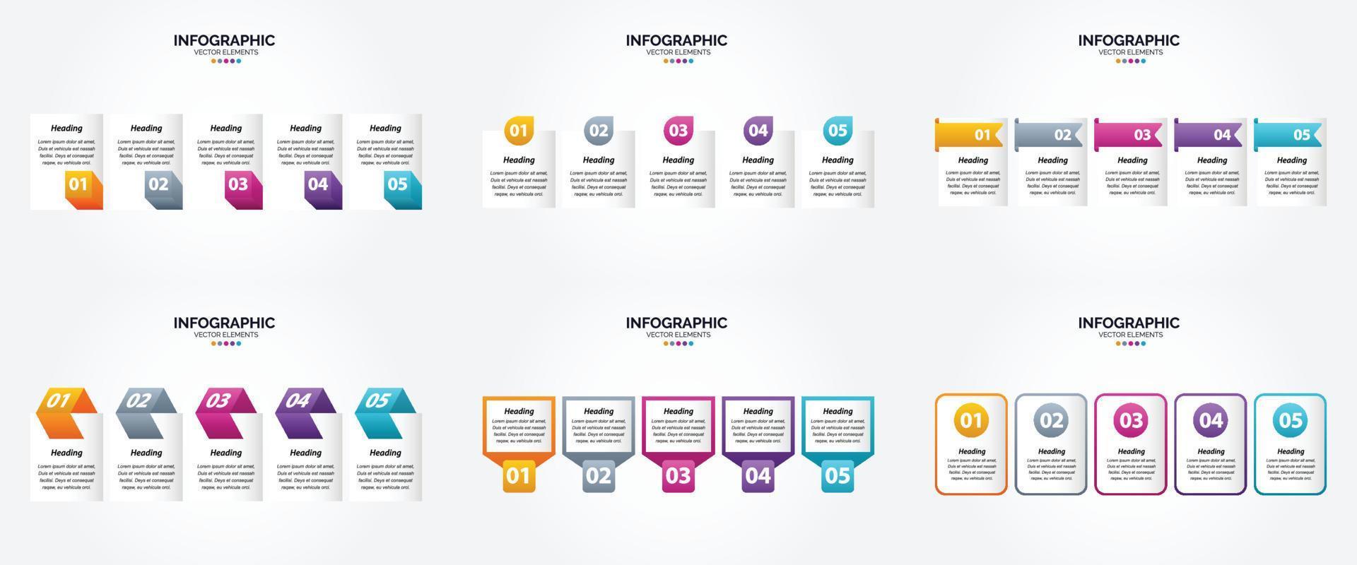 estas infografías vectoriales son ideales para publicidad en un folleto. volantes. o revista. vector