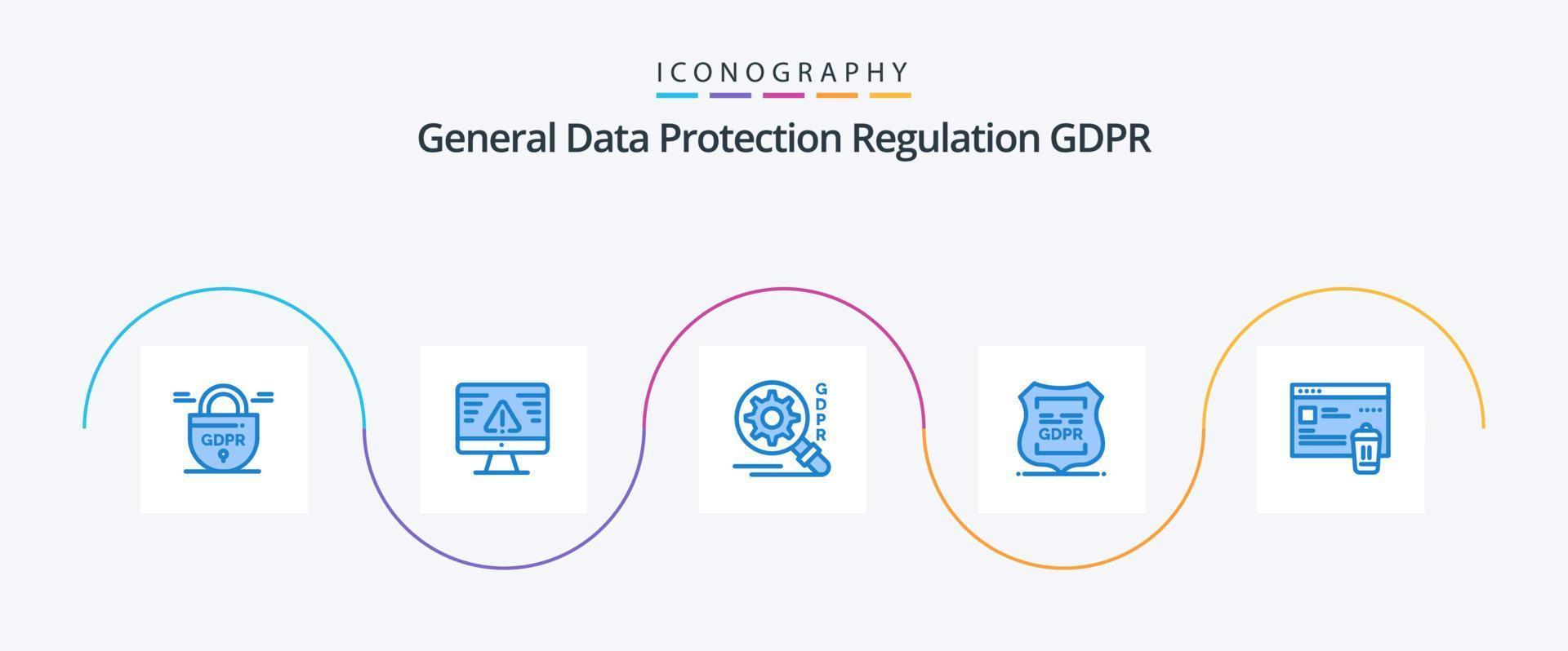 Gdpr Blue 5 Icon Pack Including folder. private. gdpr. privacy. gdpr vector