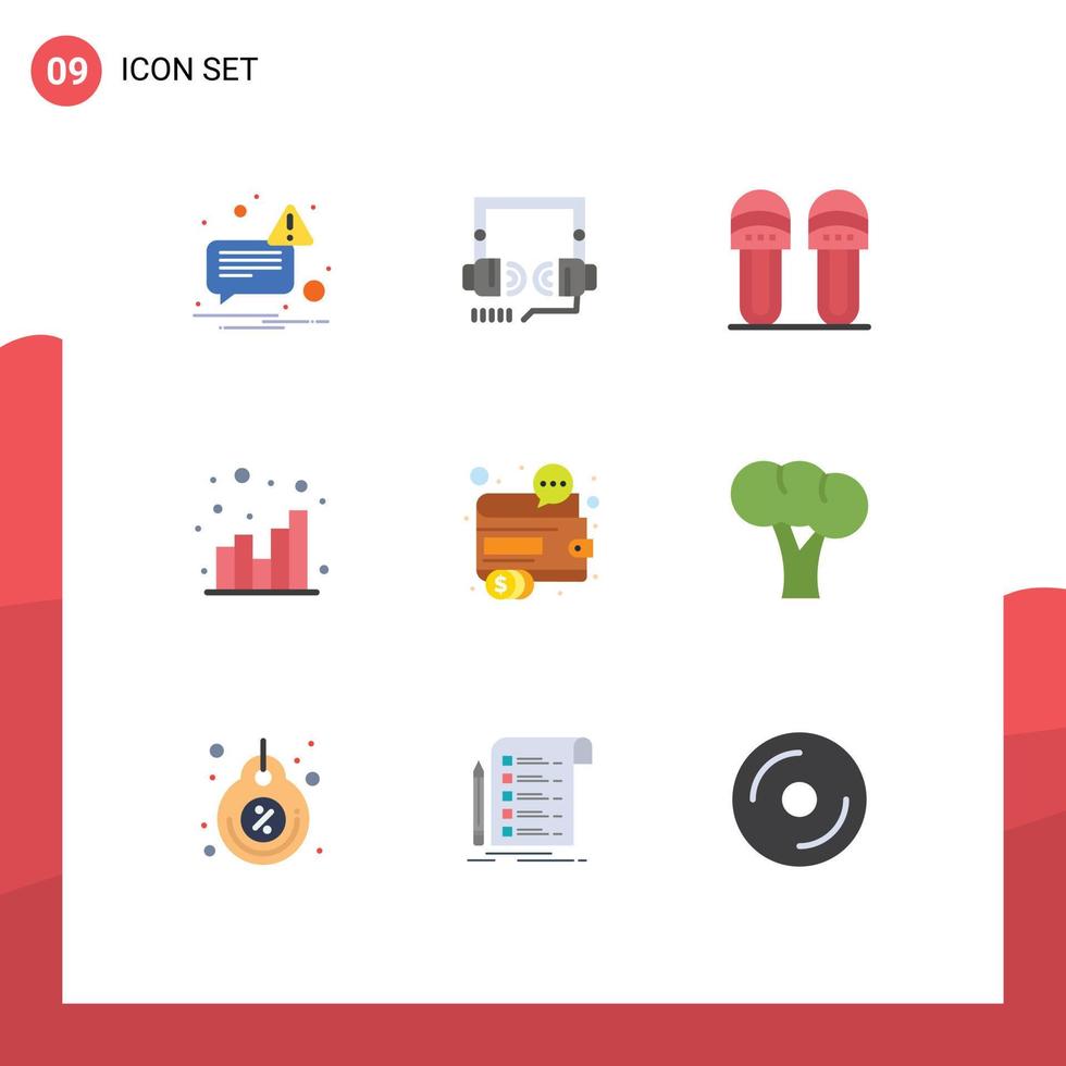 paquete de iconos de vector de stock de 9 signos y símbolos de línea para elementos de diseño de vector editables de gráficos web cómodos de negocios de marketing