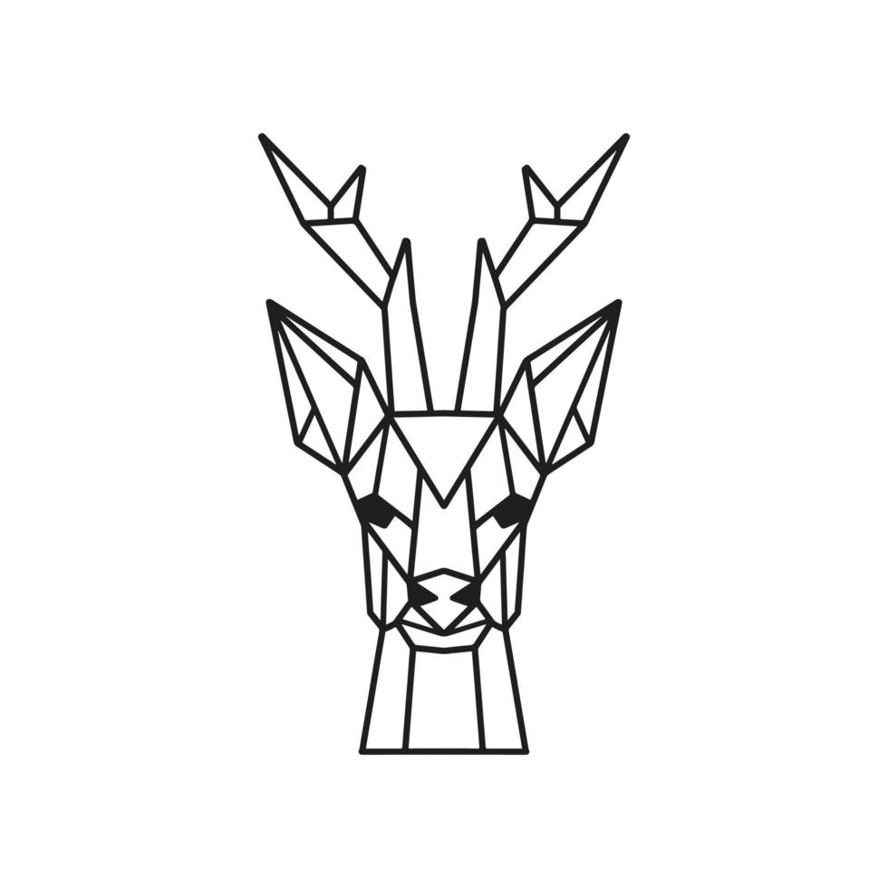 Deer Lowpoly illustration vector
