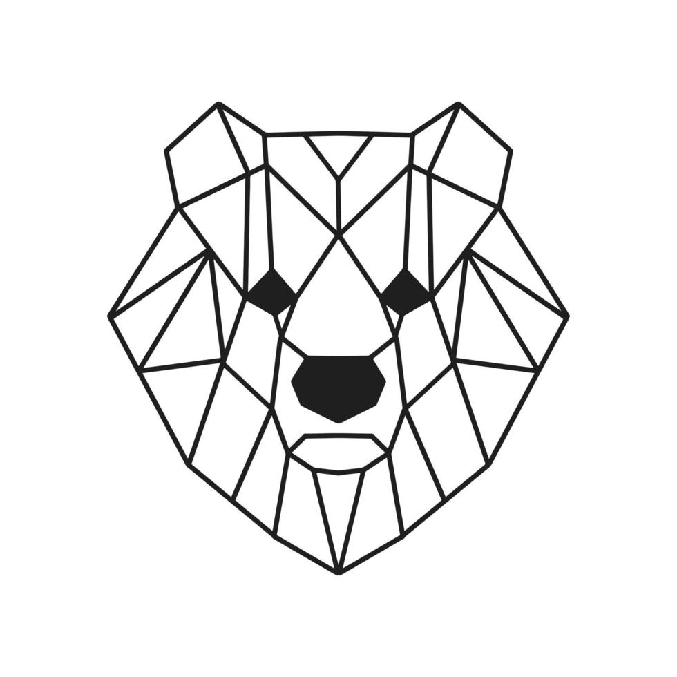 Bear Lowpoly illustration vector