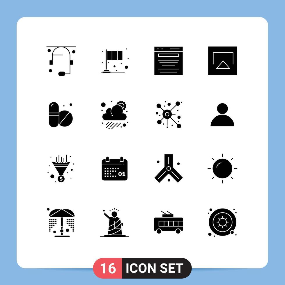 16 Creative Icons Modern Signs and Symbols of medical airplay patrick air marketing Editable Vector Design Elements