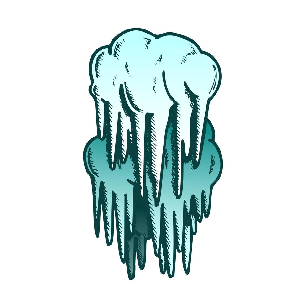 Stalactite Cave Decoration Element Color Vector