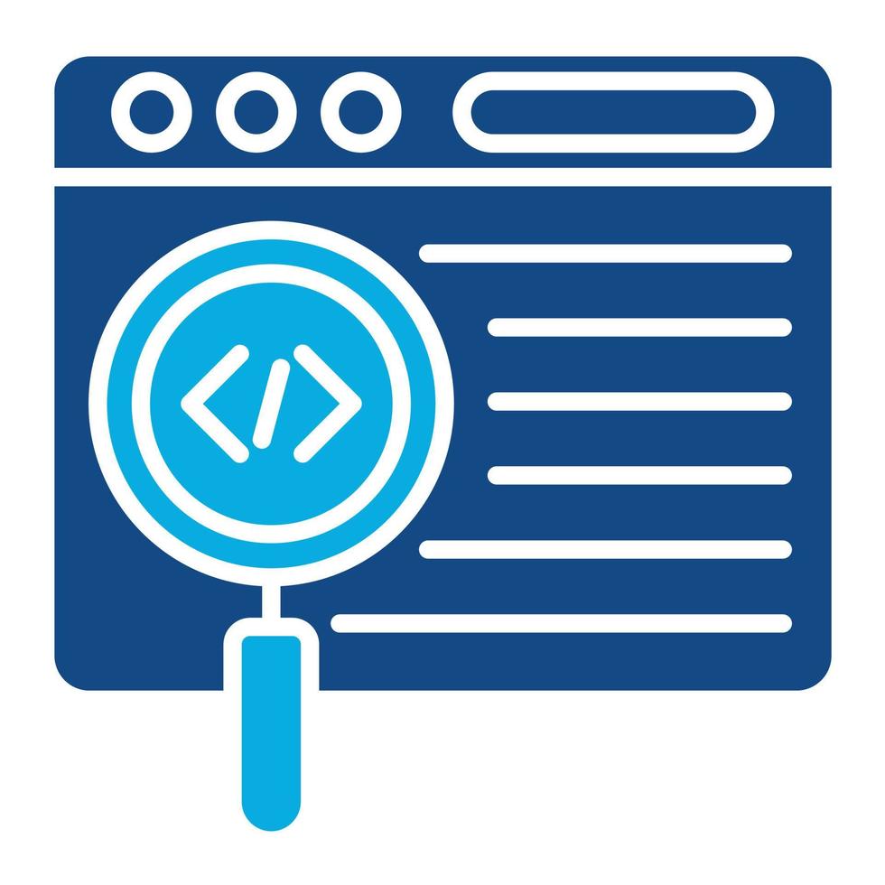 Meta Data Glyph Two Color Icon vector