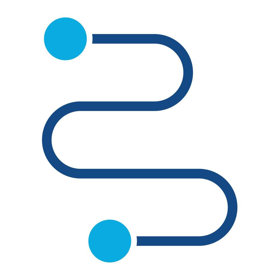 Segment Glyph Two Color Icon vector
