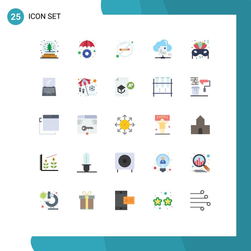 25 Creative Icons Modern Signs and Symbols of costume cloud healthcare online file Editable Vector Design Elements