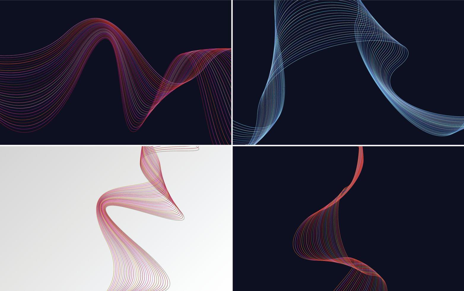 Use this pack of vector backgrounds for a trendy presentation. flyer. or brochure