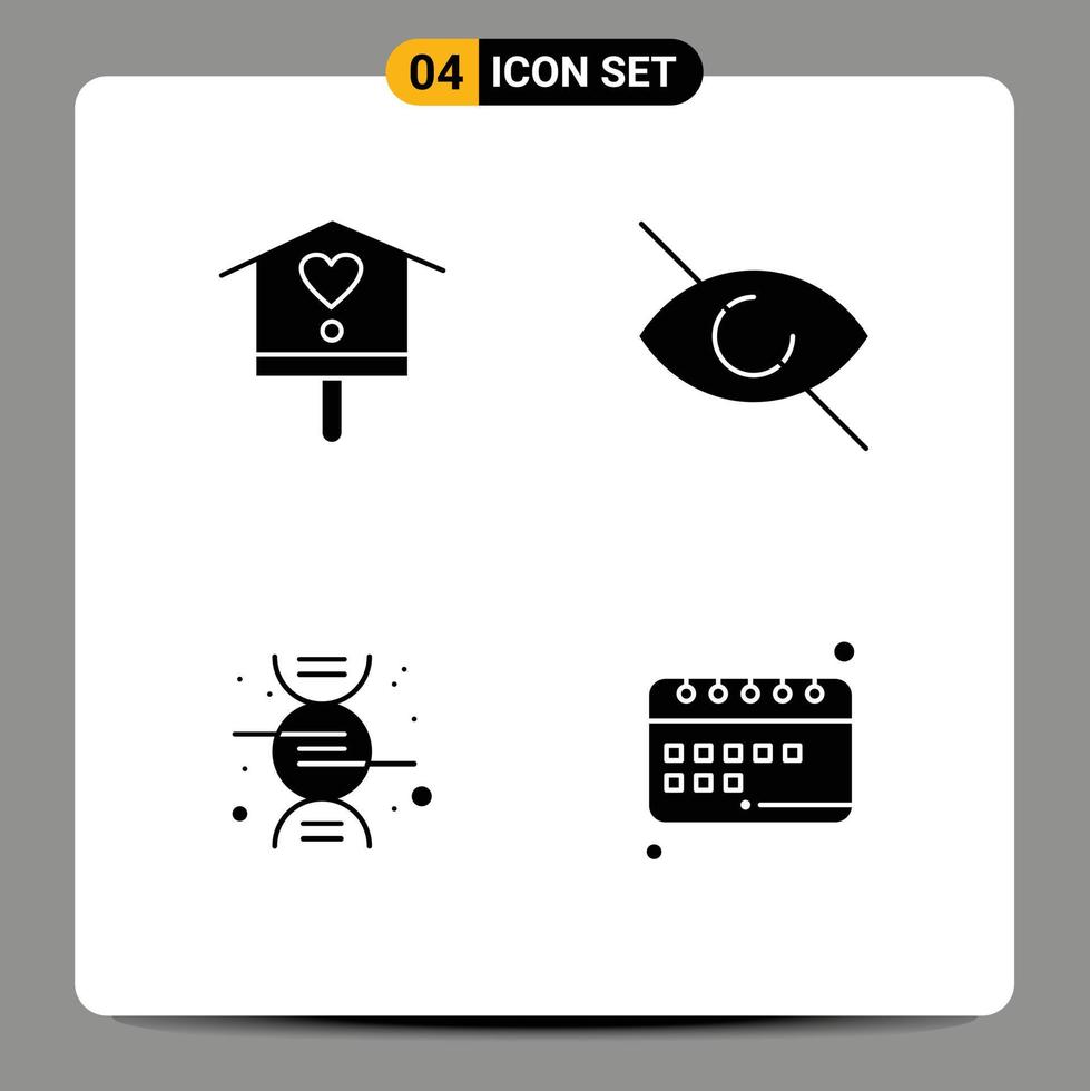 Modern Set of Solid Glyphs Pictograph of bird science spring view learning Editable Vector Design Elements