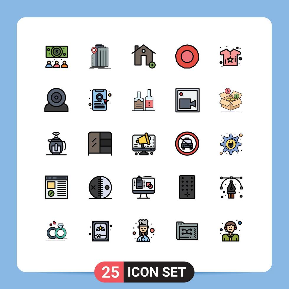 Universal Icon Symbols Group of 25 Modern Filled line Flat Colors of flower baby add bonus new Editable Vector Design Elements