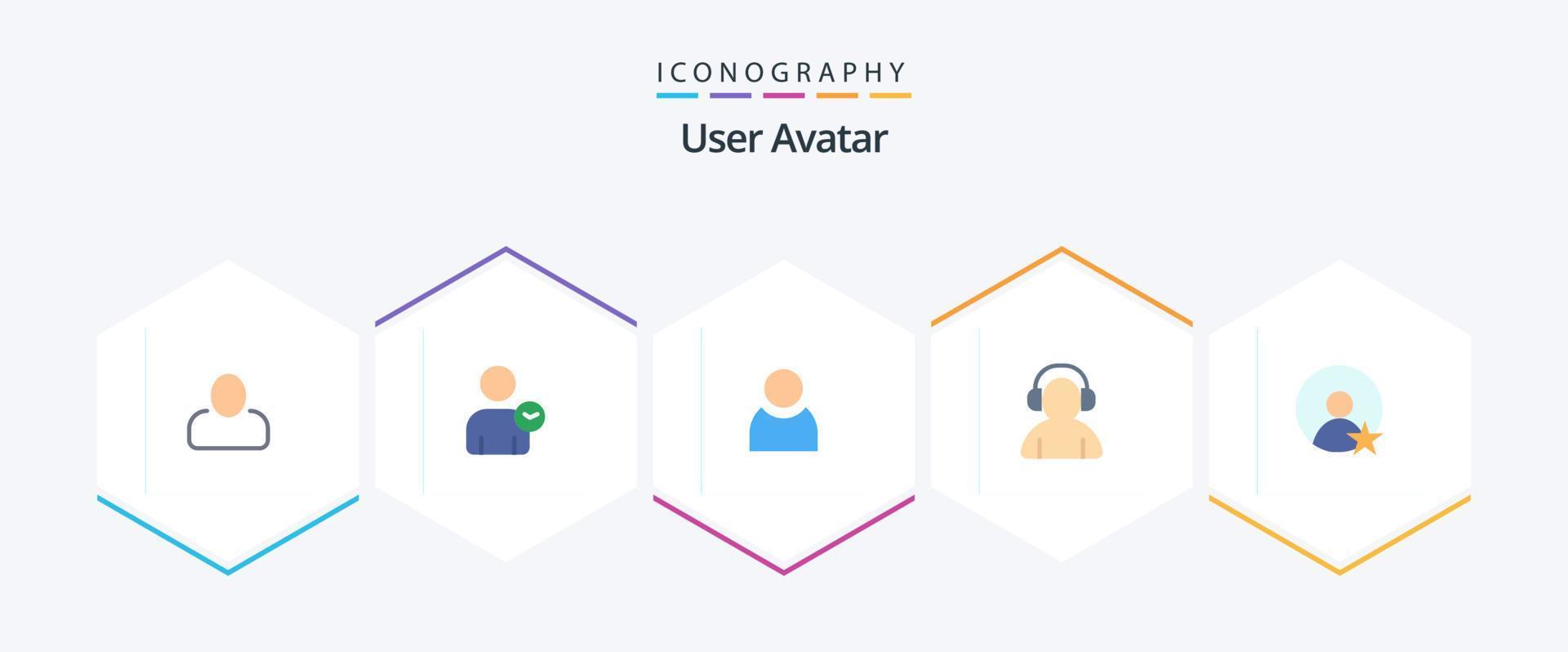 paquete de iconos planos de 25 usuarios que incluye . usuario. usuario. clasificación. hombre vector