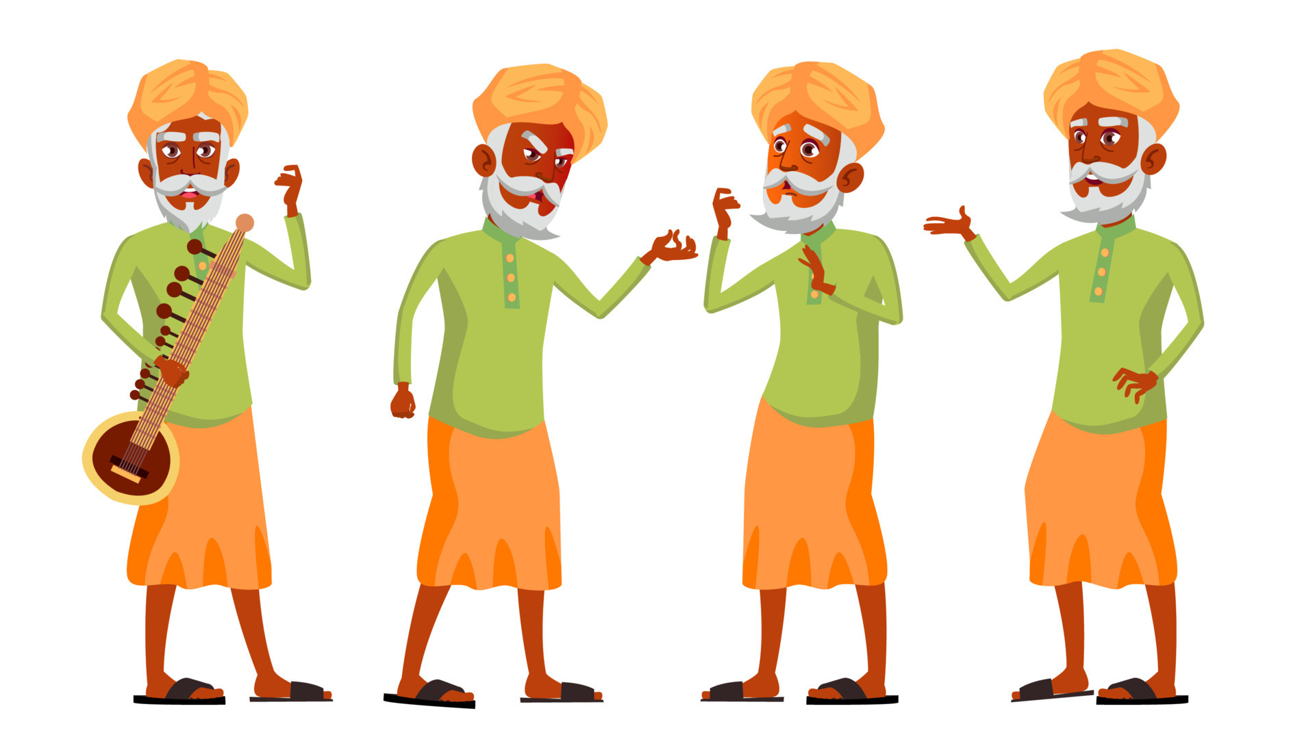 Indian Sadhu Vector Art, Icons, and Graphics for Free Download