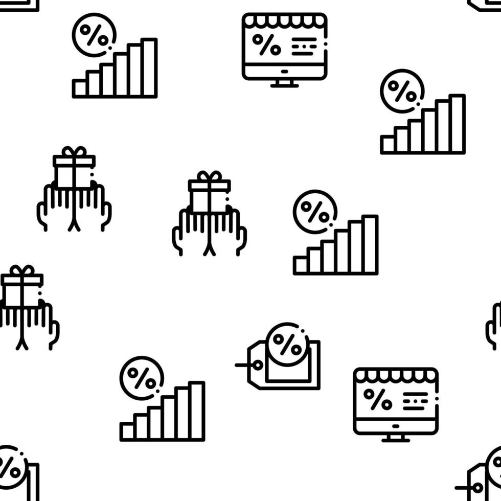 Loyalty Program Seamless Pattern Vector