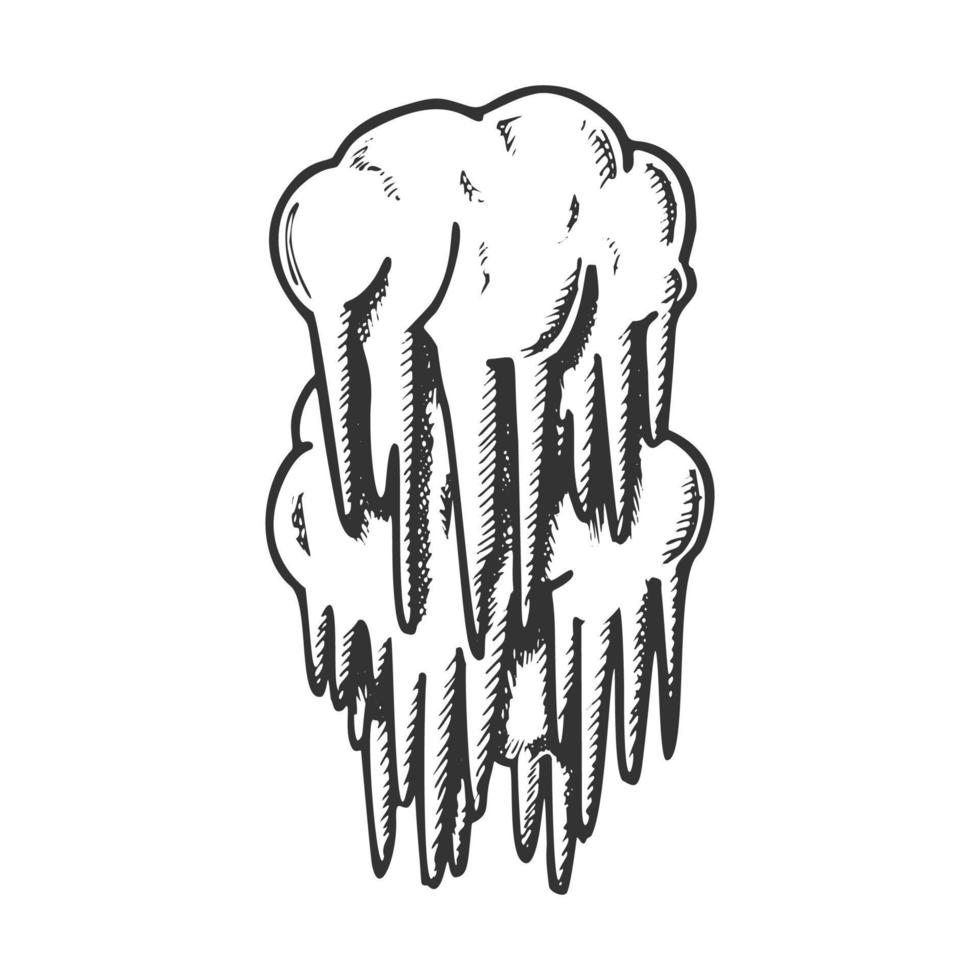 Stalactite Cave Decoration Element Ink Vector