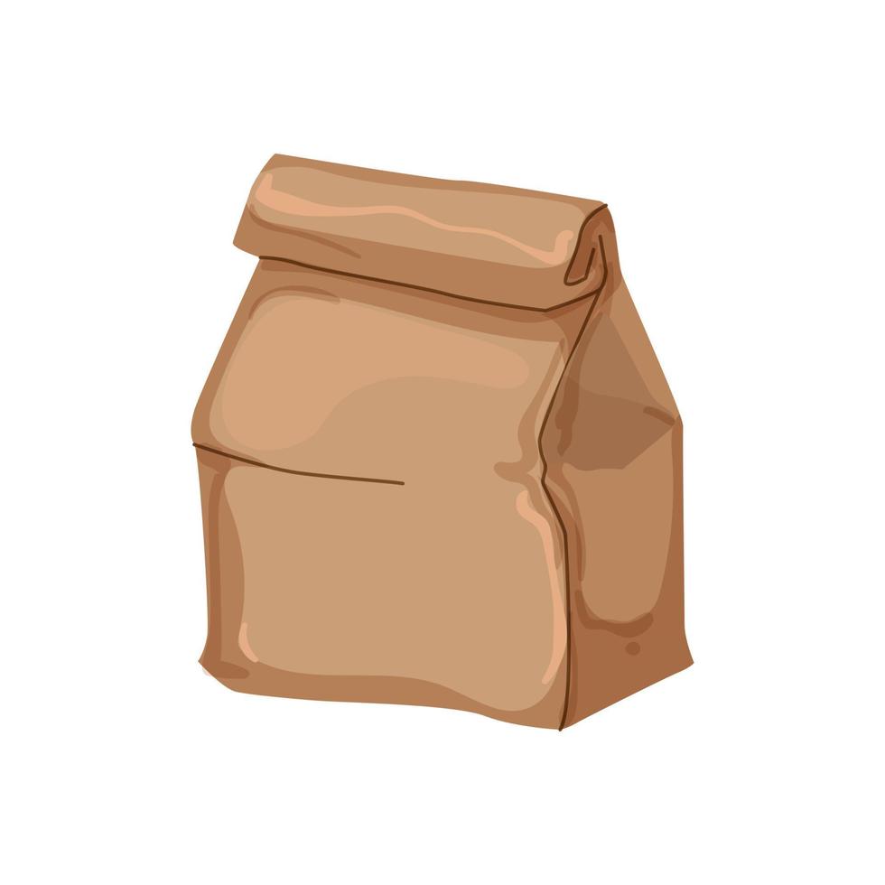 buy paper bag cartoon vector illustration