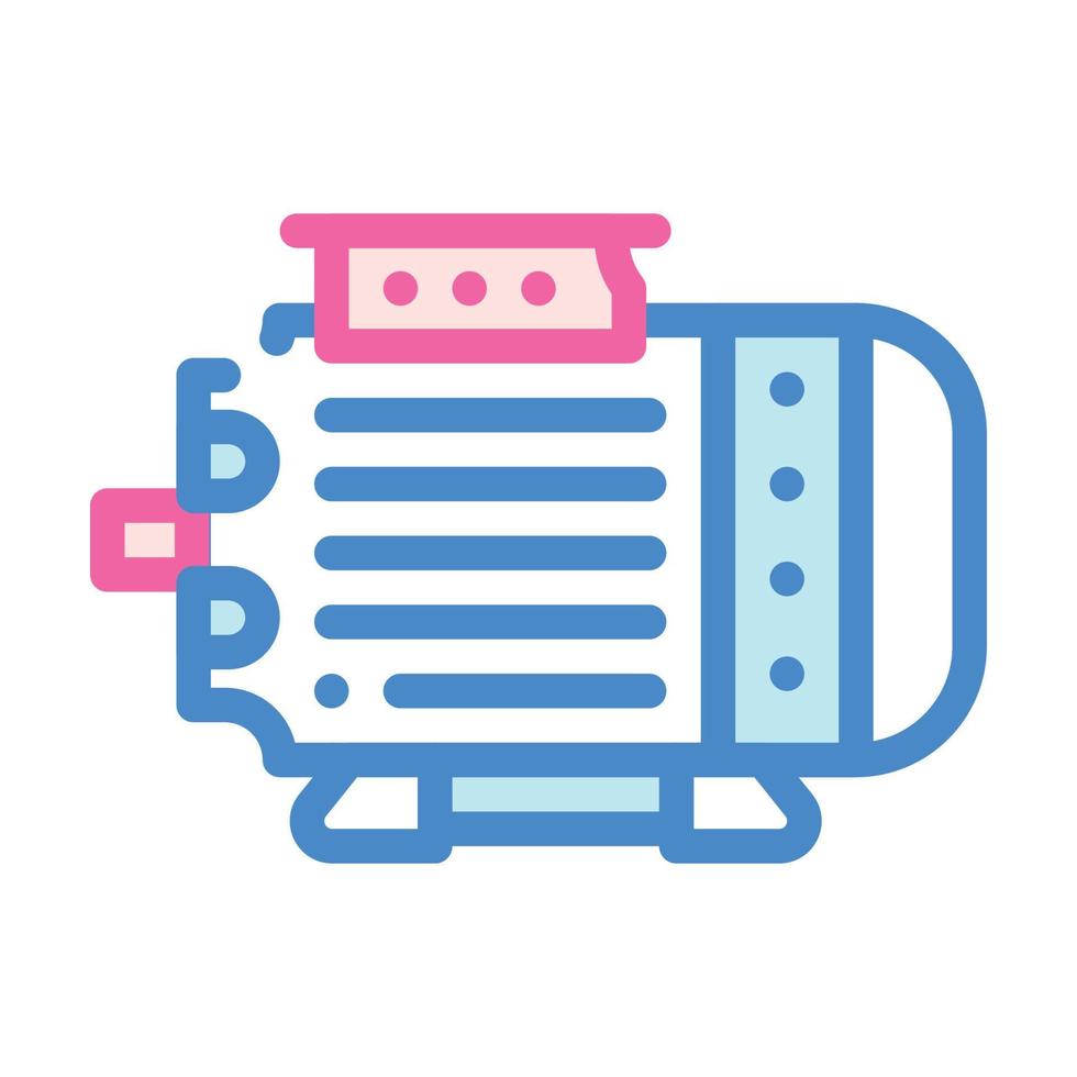 electric generator color icon vector illustration