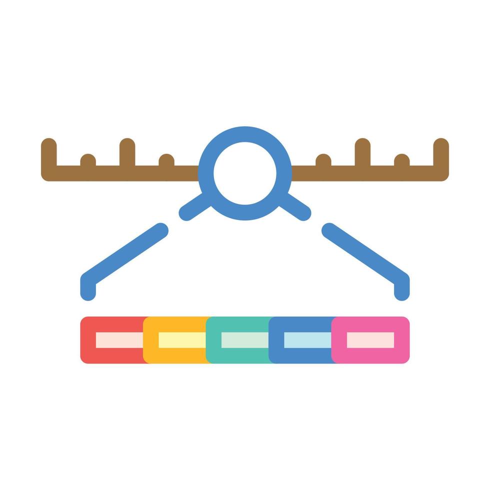 spectrum range electromagnetic color icon vector illustration