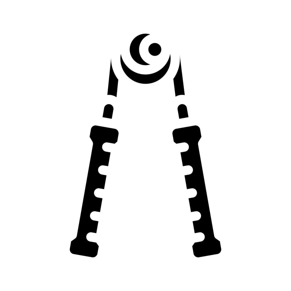 skipping rope gym tool glyph icon vector illustration