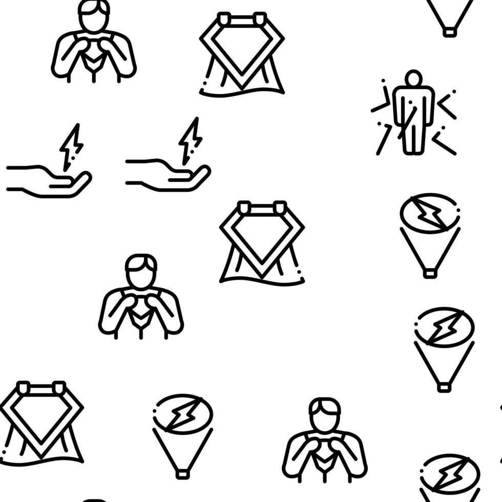 Super Hero Seamless Pattern Vector