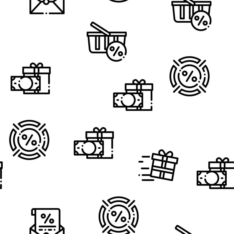 Loyalty Program Seamless Pattern Vector