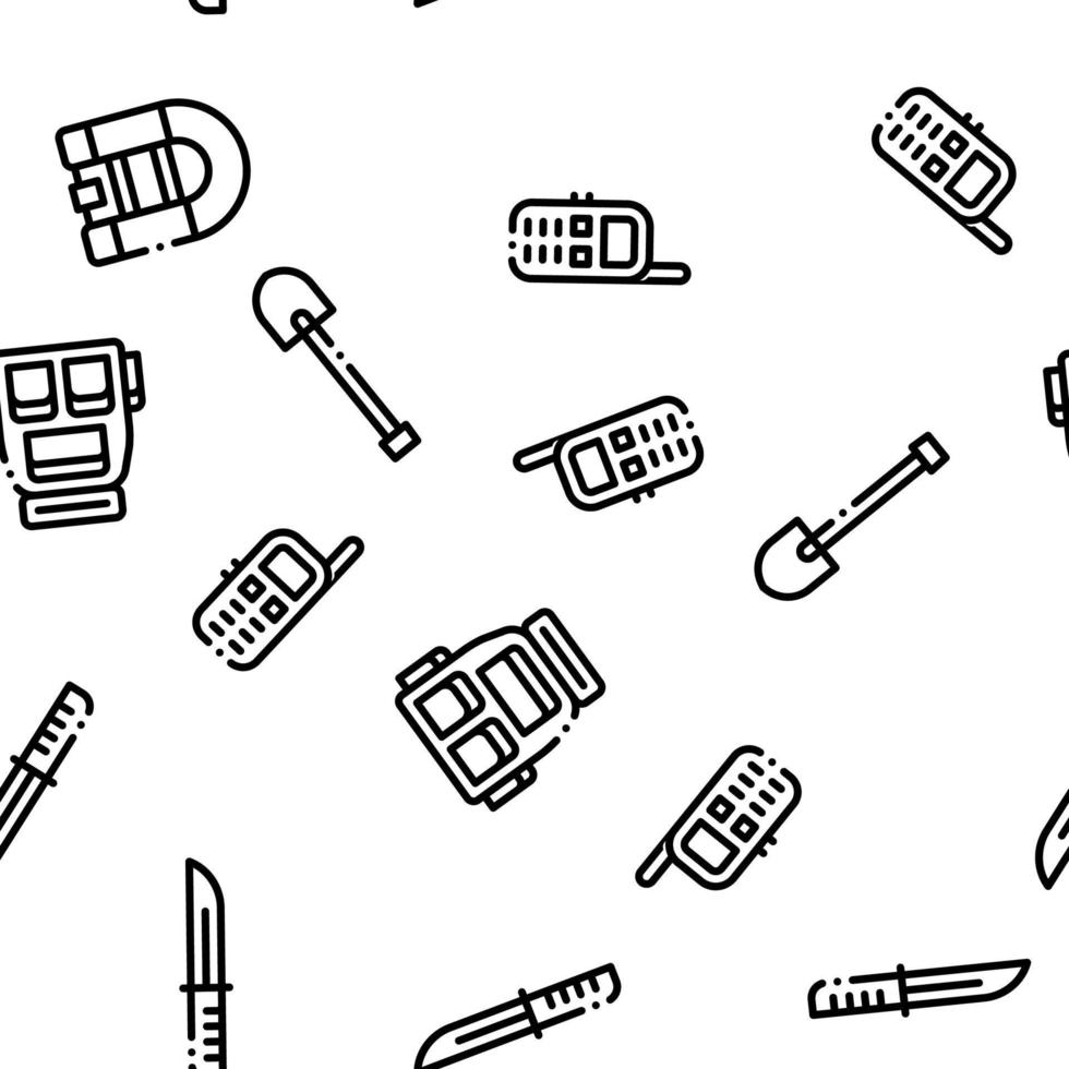 Adventure Seamless Pattern Vector