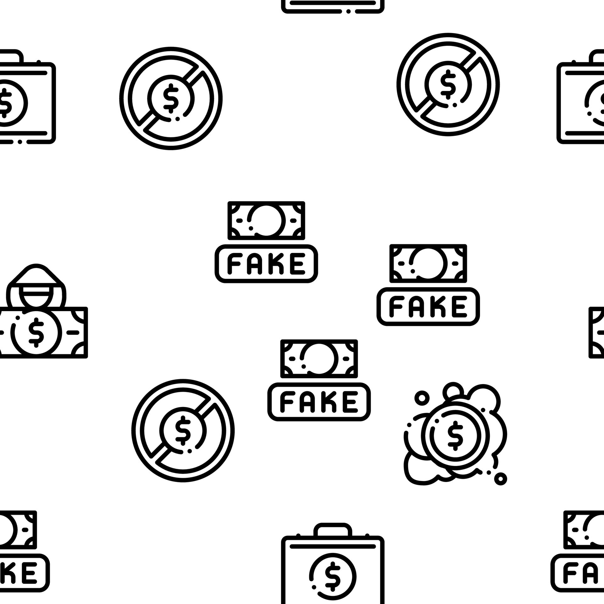 Fake Money Seamless Pattern Vector 17578702 Vector Art at Vecteezy