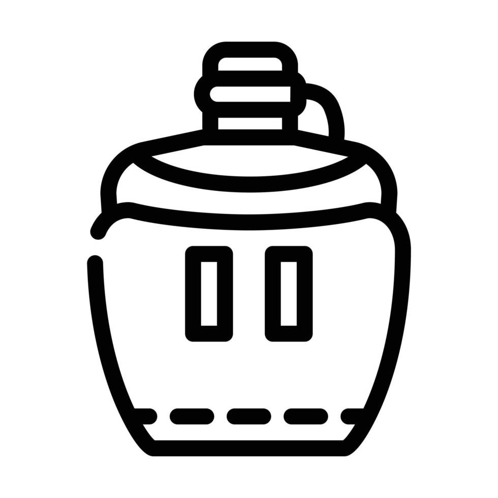 flask drink line icon vector illustration