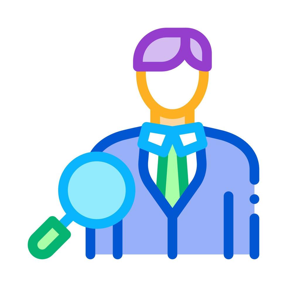 job applicant study icon vector outline illustration