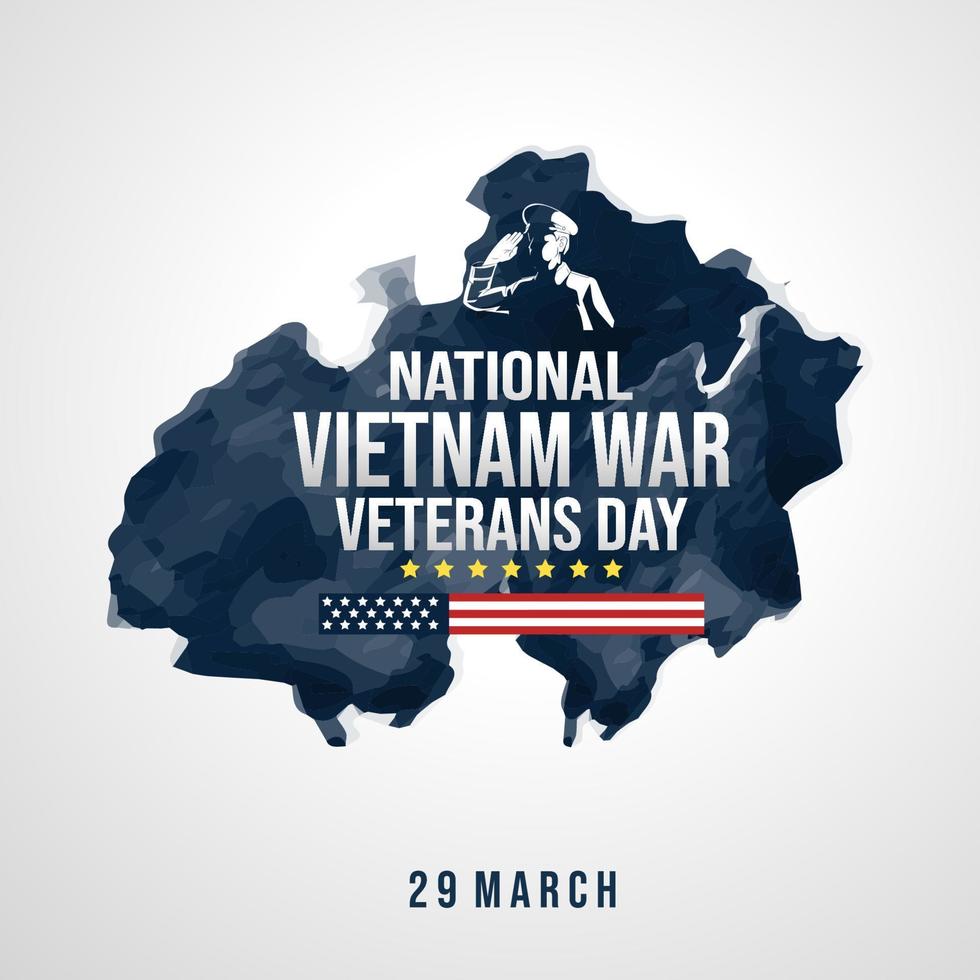 Vietnam war. Remembrance day. Vector illustration
