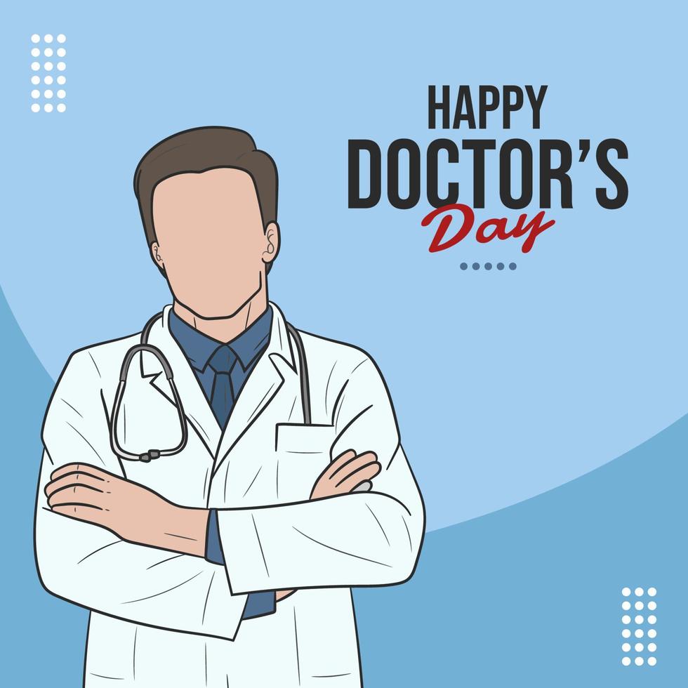 International happy Doctor's Day , Happy Doctor's day, vector illustration