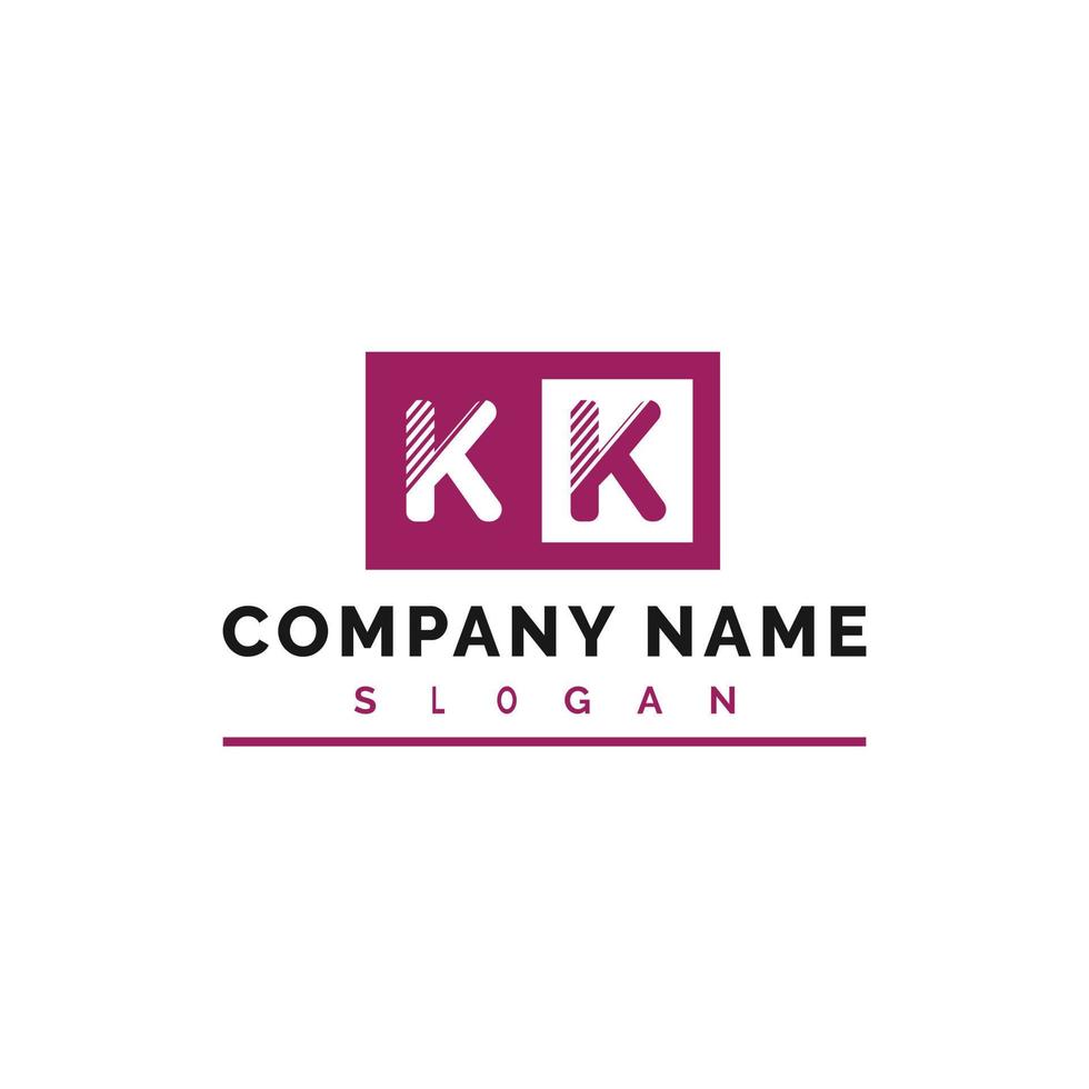 KK Letter Logo Design vector