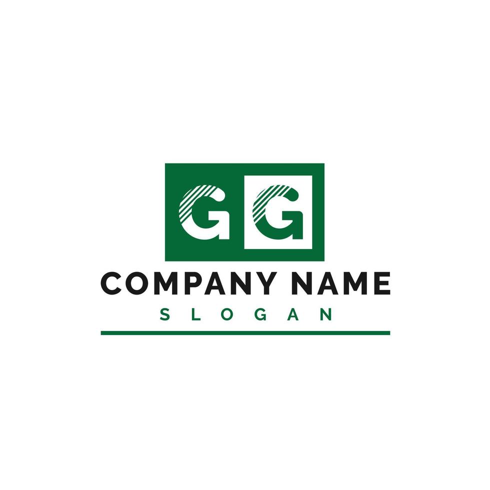 diseño de logotipo de letra gg vector