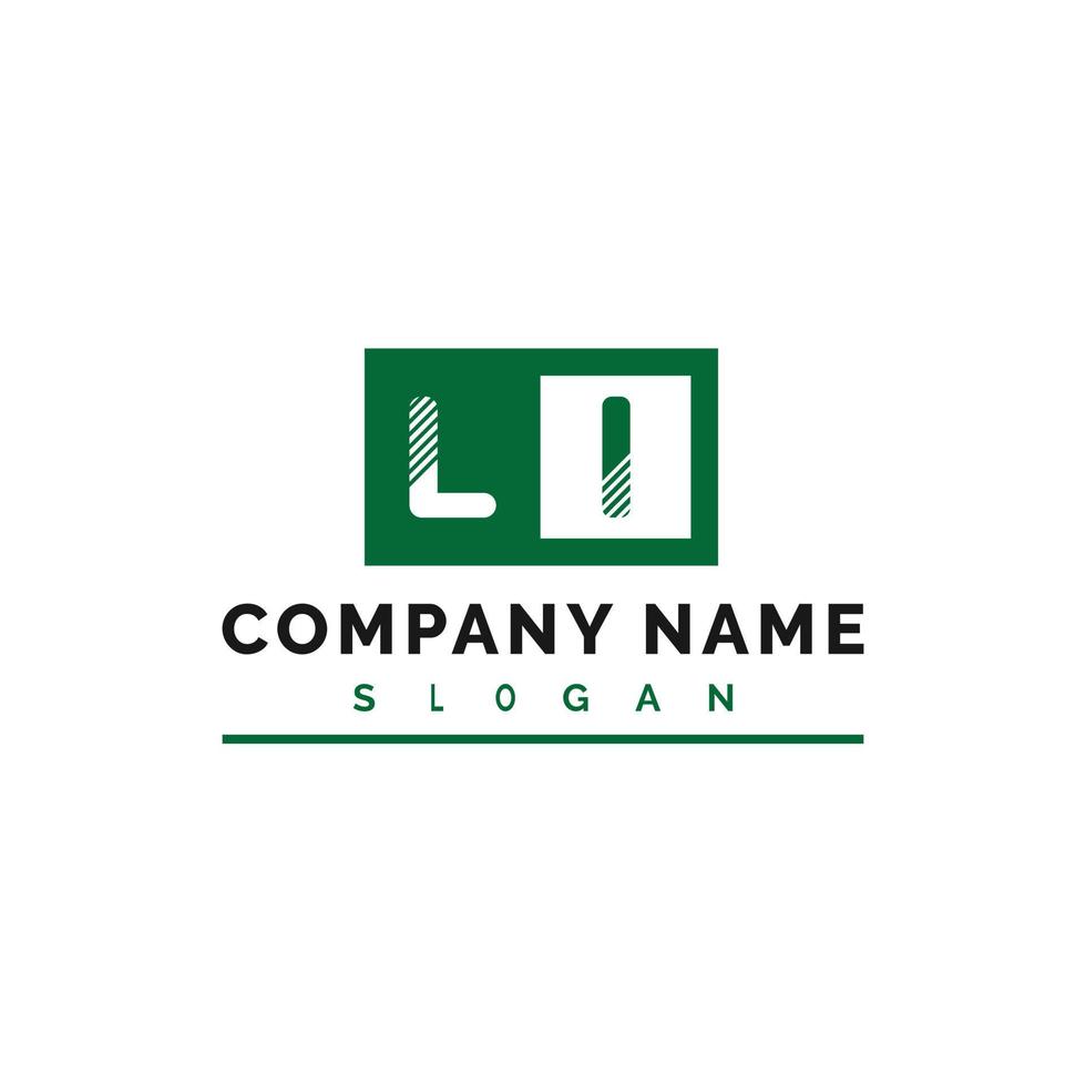 LI Letter Logo Design vector