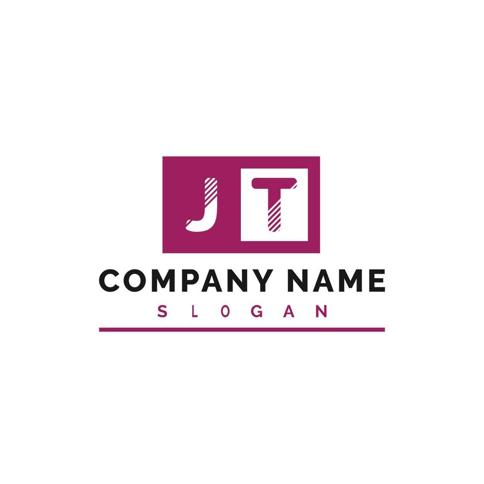 JT Letter Logo Design vector