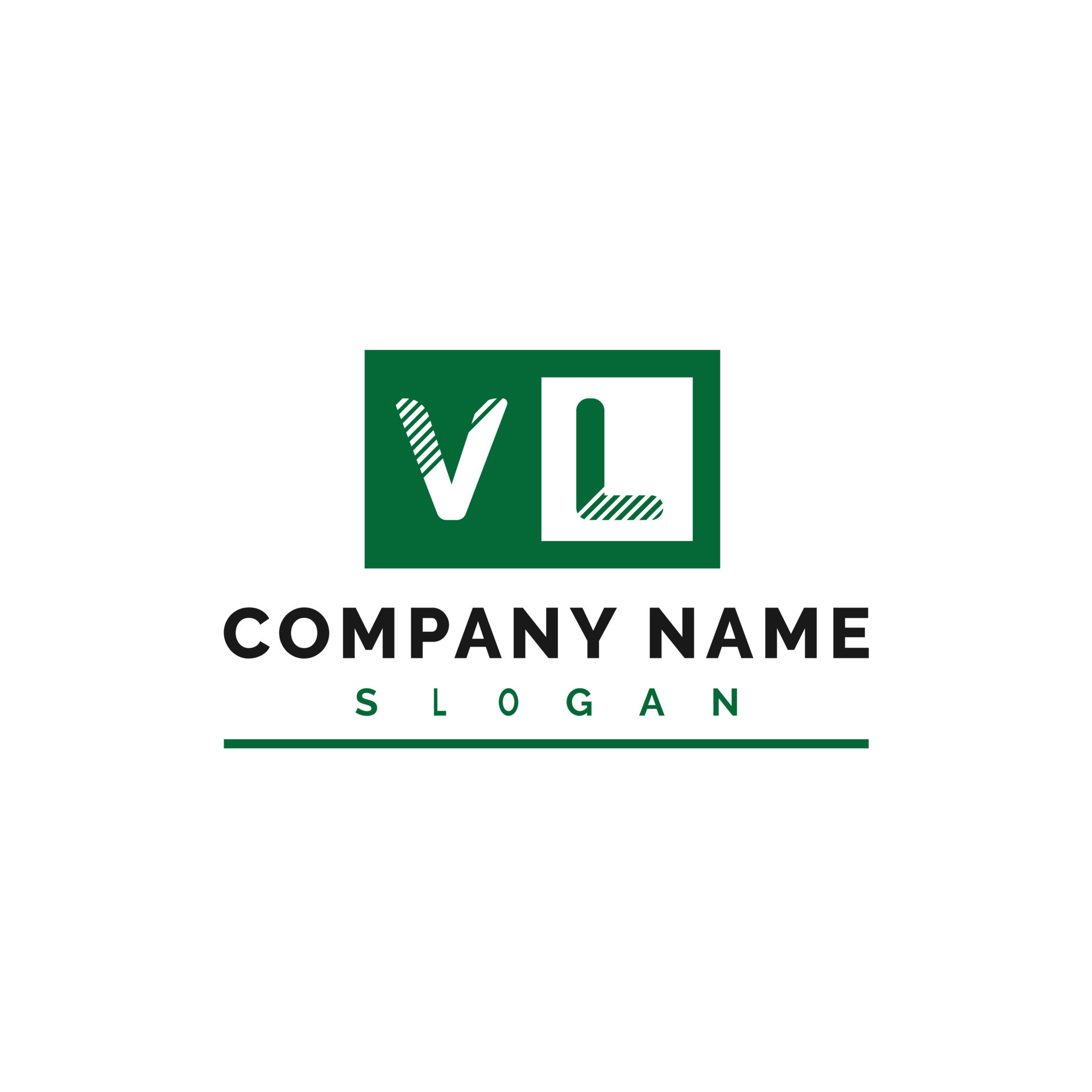 VL Logo Stock Vector