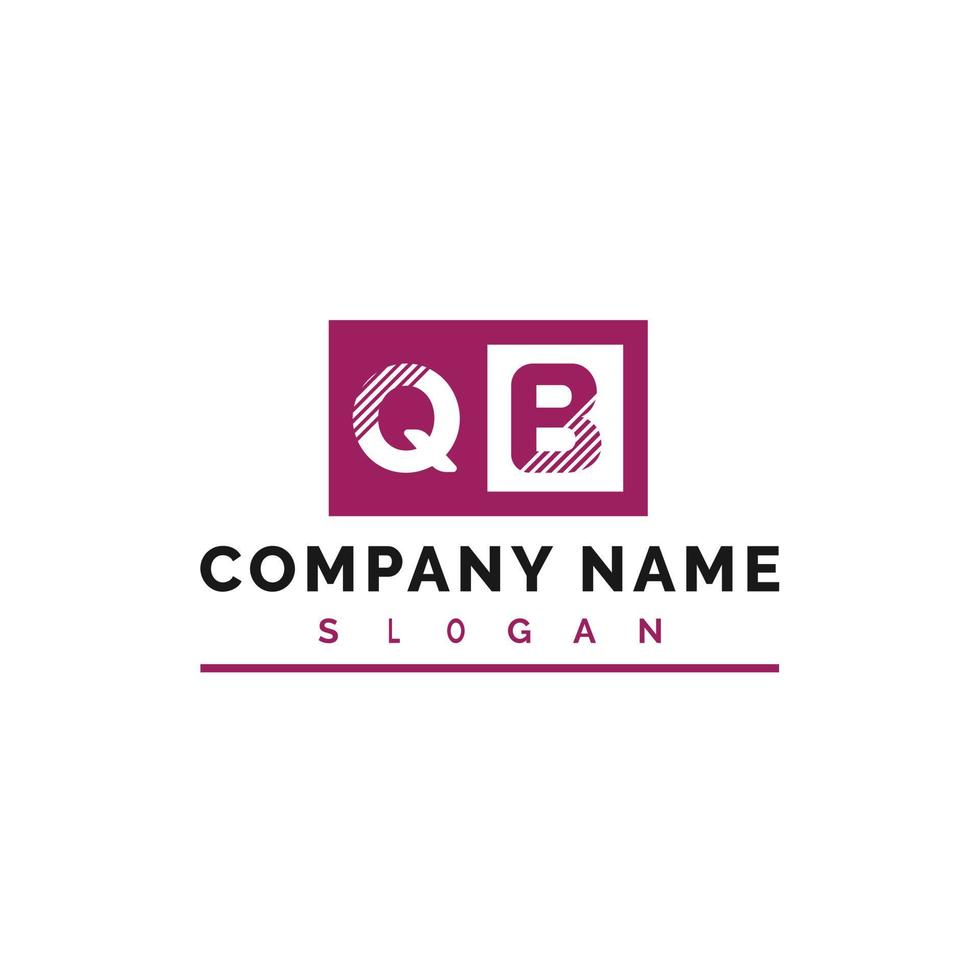 QB Letter Logo Design vector