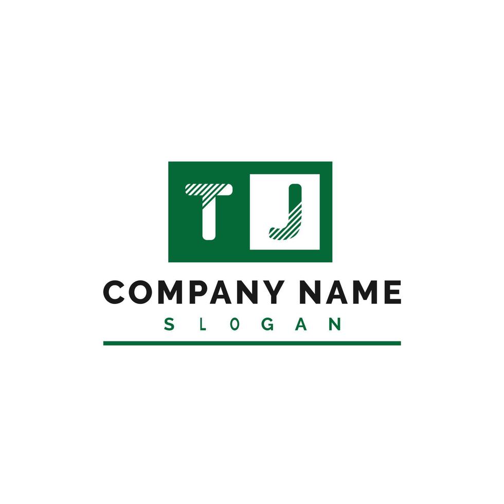 TJ Letter Logo Design vector