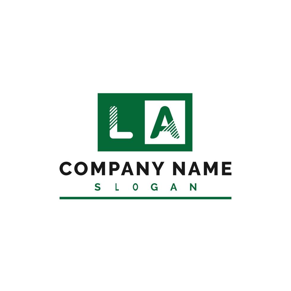 LA Letter Logo Design vector