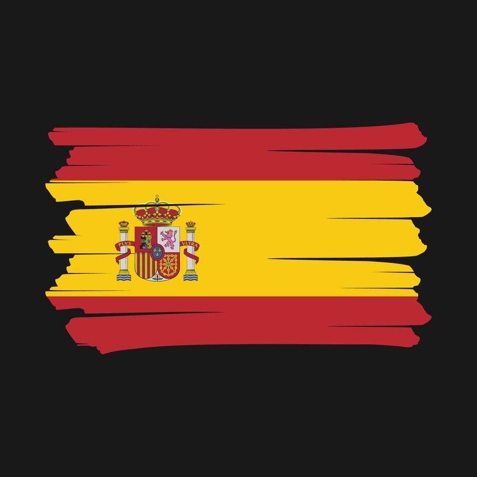 cepillo bandera españa vector