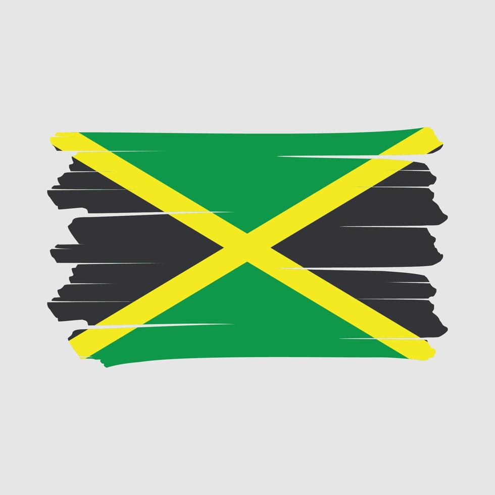 Jamaica Flag Brush vector
