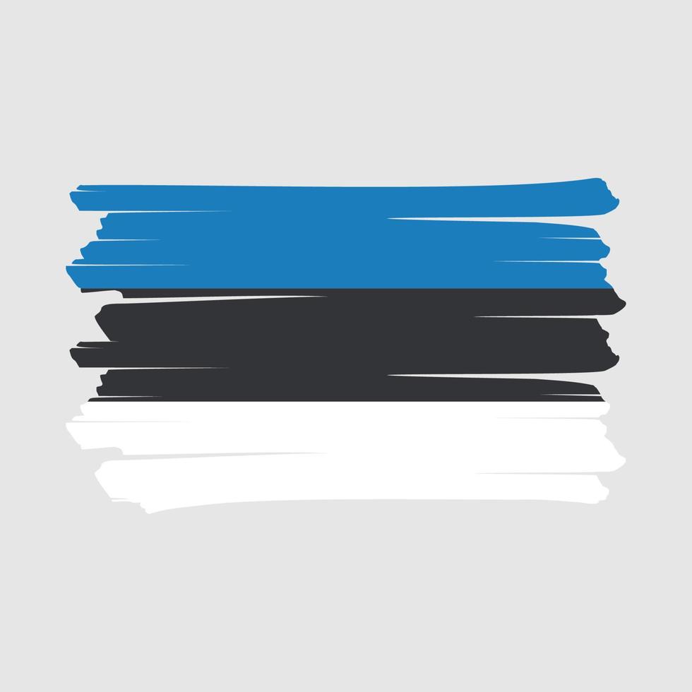 Estonia Flag Brush vector