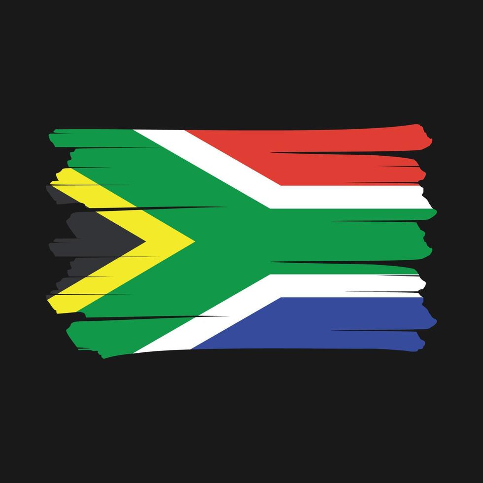 South Korea Flag Brush vector