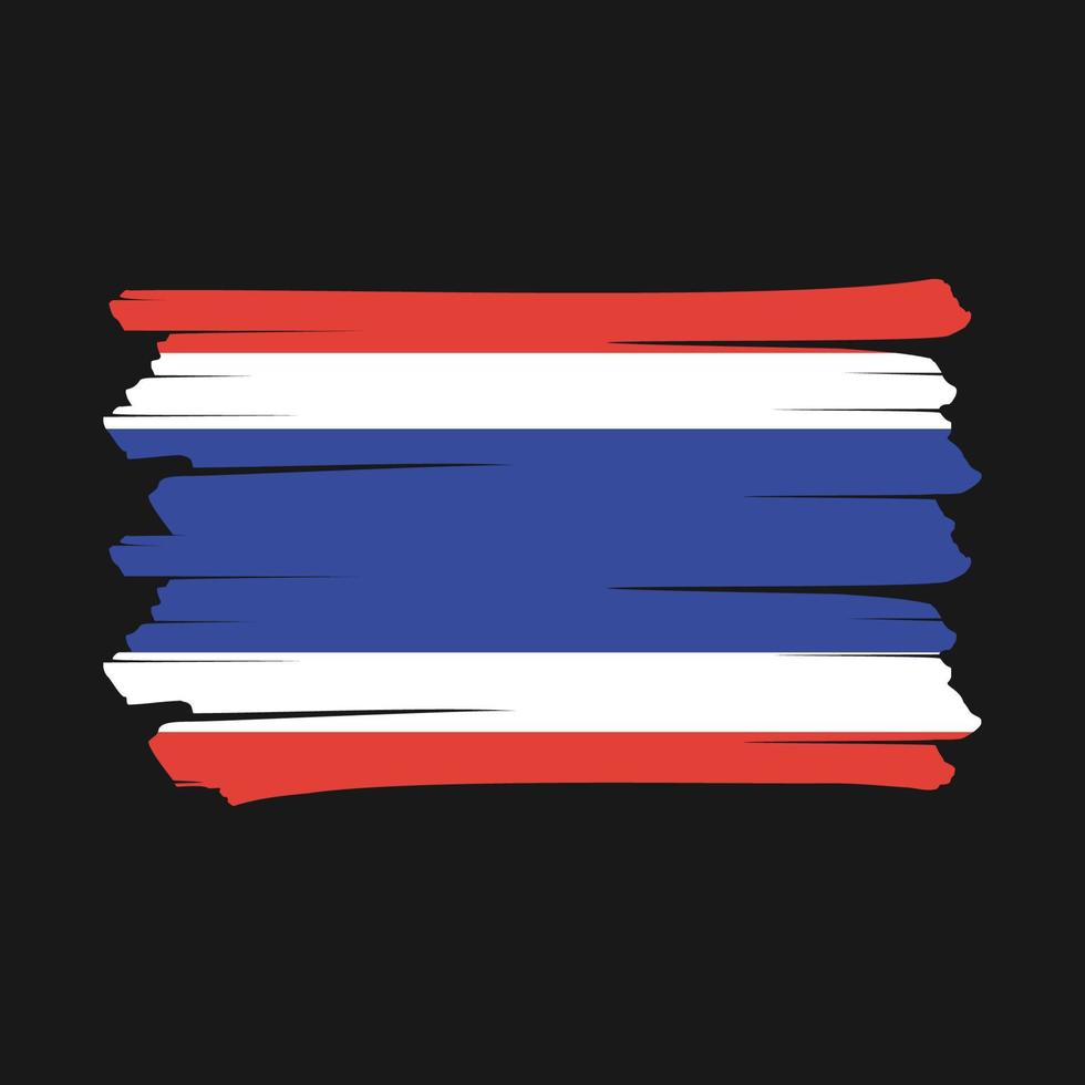 Thailand Flag Brush vector