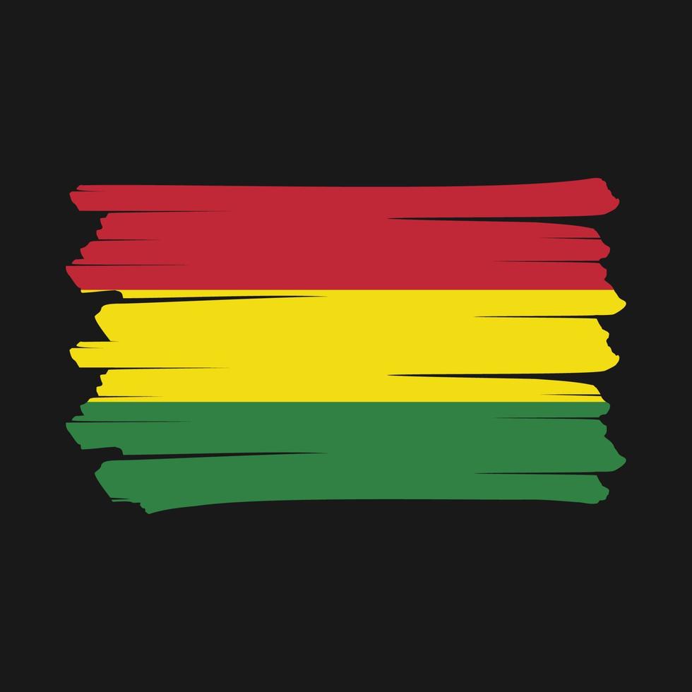 Bolivia Flag Brush vector