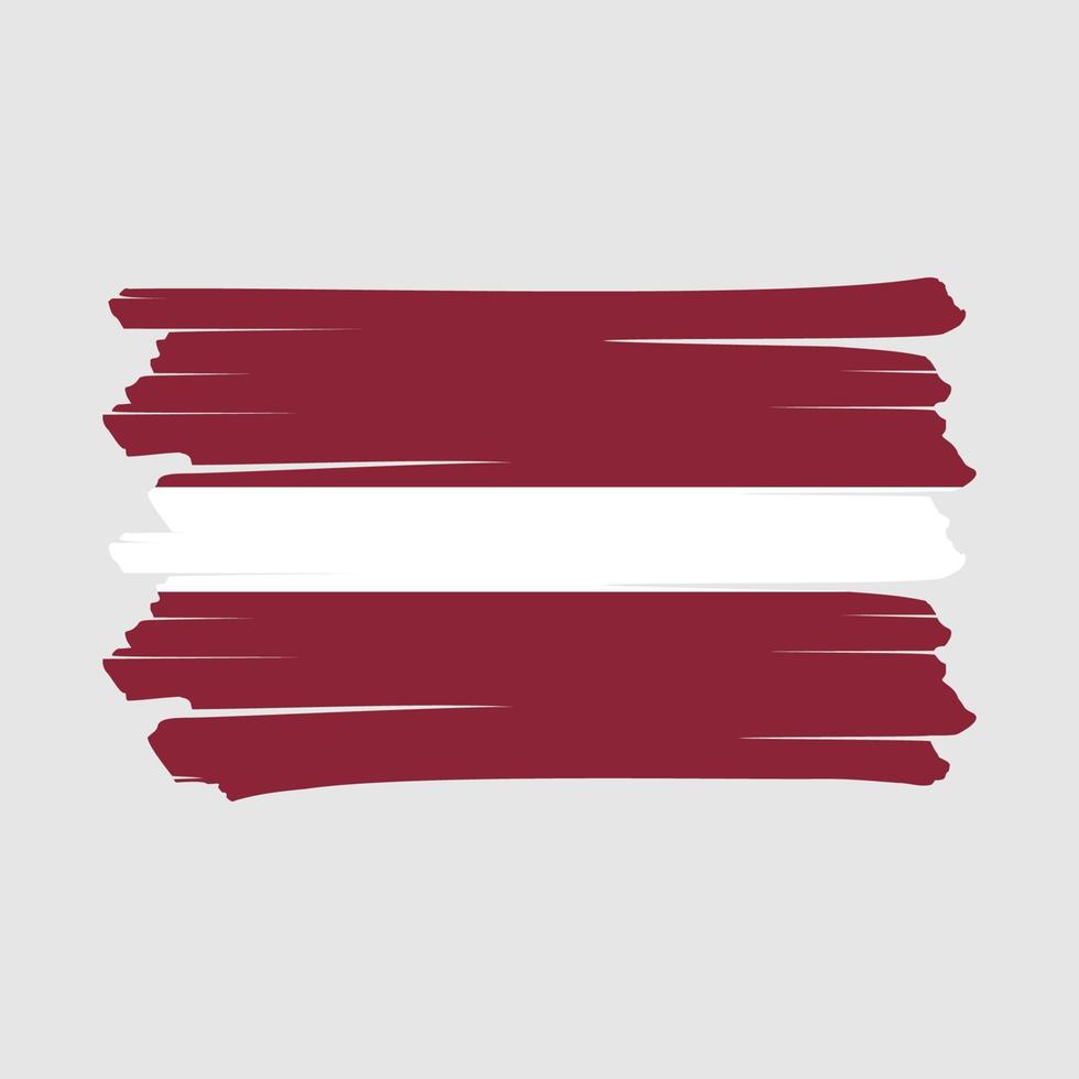 Latvia Flag Brush vector