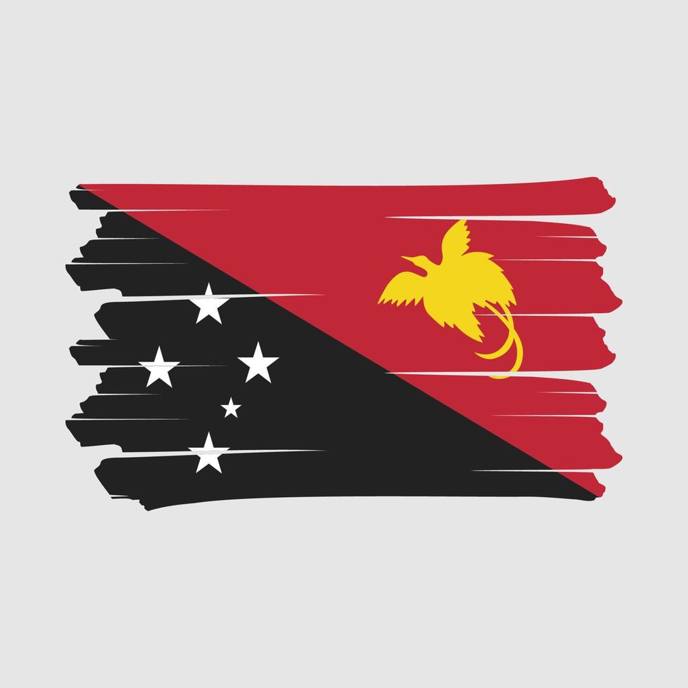 Papua Flag Brush vector