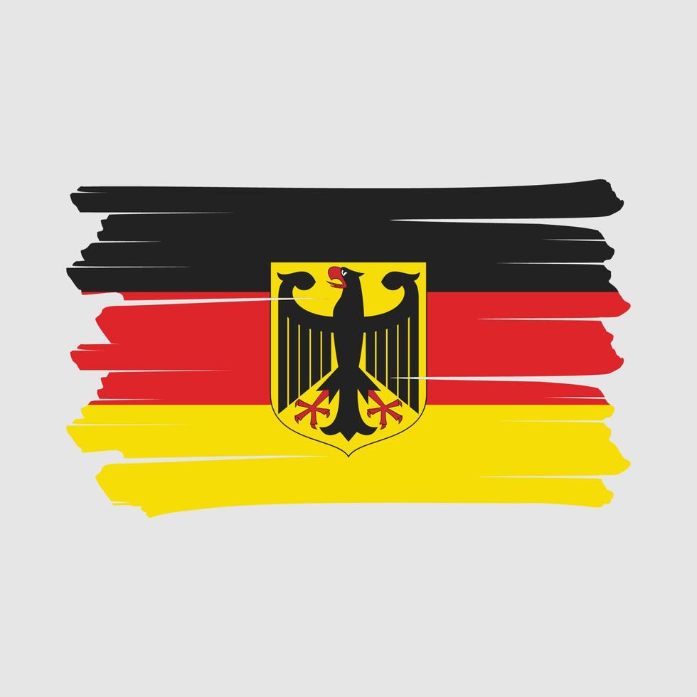 cepillo de bandera de alemania vector