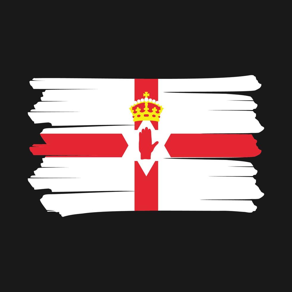 Northern Ireland Flag Brush vector