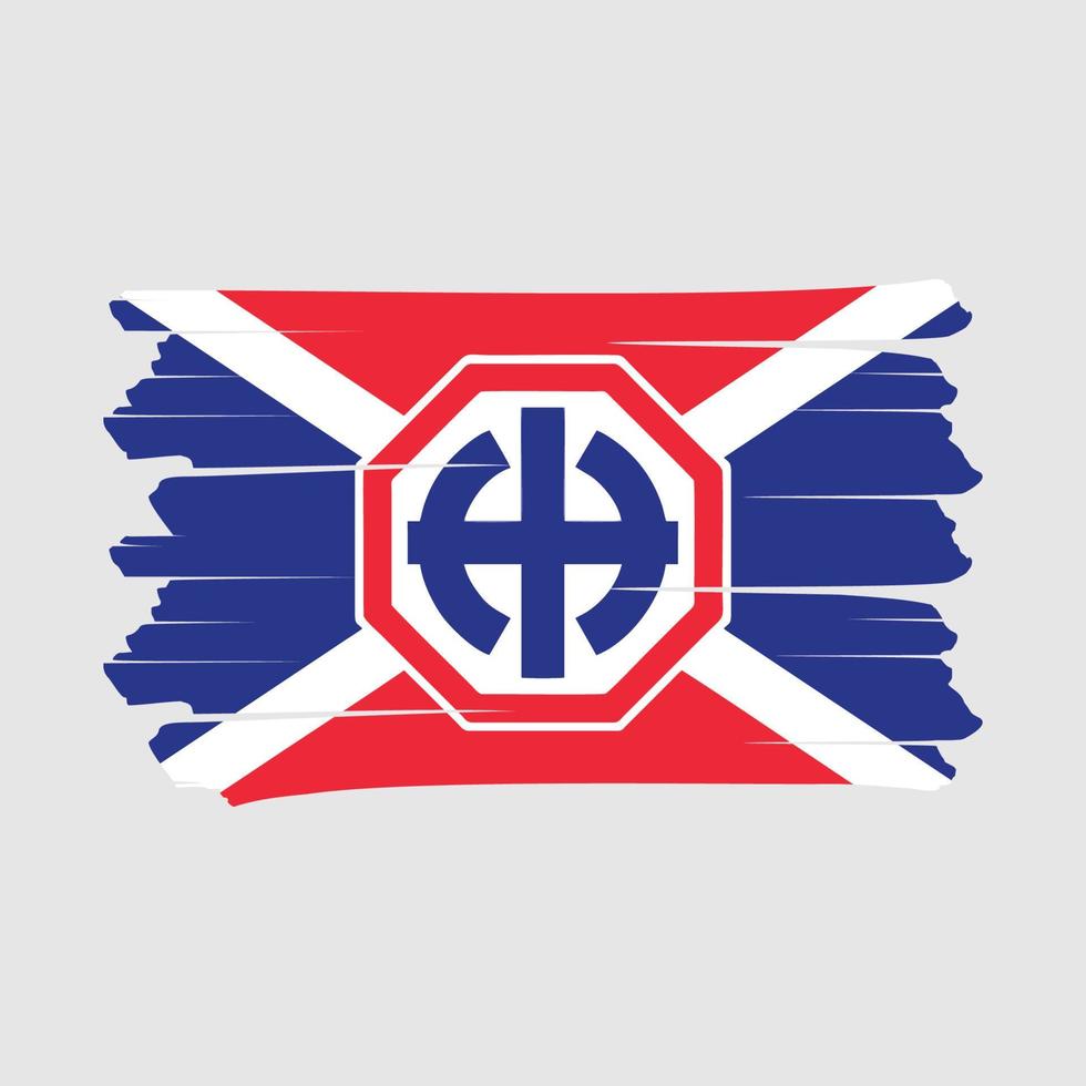 Soviet Flag Brush vector